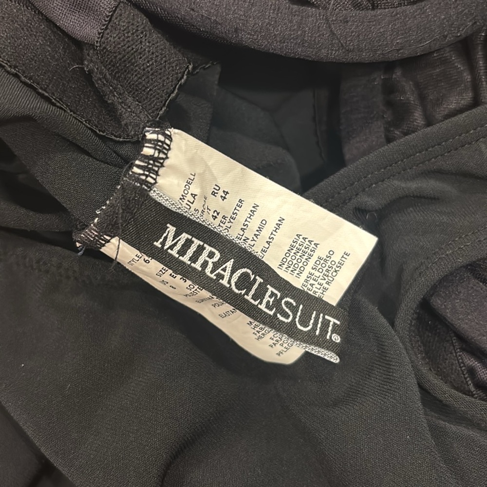 Miraclesuit Ursula Hidden Underwire Mesh Detail Tankini Bathing Suit Top Size 8 - Picture 5 of 6